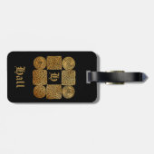 Keltische Knüpfarbeit Gepäckanhänger (Rückseite horizontal)