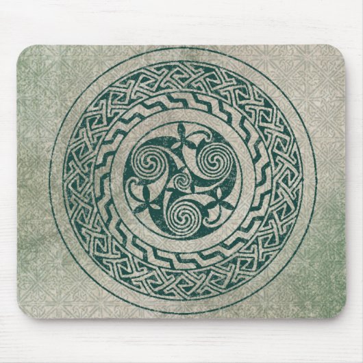 Keltische Knüpfarbeit-irisches Medaillon-Muster im Mousepad (Vorne)