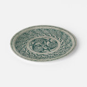 Keltische Knüpfarbeit-irisches Medaillon-Muster im Pappteller (Schrägansicht)