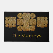 Keltische Knüpfarbeit Kreuz Personalisiert Fußmatte (Vorderseite)