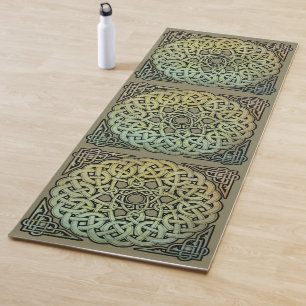 Keltische Knüpfarbeit Mandala Yogamatte
