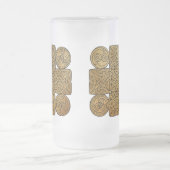 Keltische Knüpfarbeit Mattglas Bierglas (Mittel)