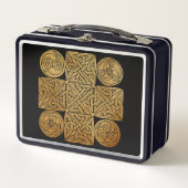 Keltische Knüpfarbeit Metall Brotdose (Vorderseite)