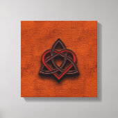 Keltische Knüpfarbeit Valentine Herz Leinwand Text (Vorderseite)