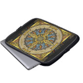 Keltische Kompass-Laptop-Tasche Laptopschutzhülle (Vorne Knopf)