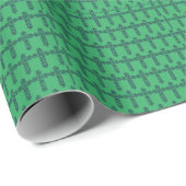 Keltische Kreuz-Grafik-Knotenarbeit-Kunst Geschenkpapier (Rolleneckpunkt)