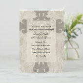 Keltische Kreuz-Schrift-Liebe-Hochzeitseinladung Einladung (Stehend Vorderseite)