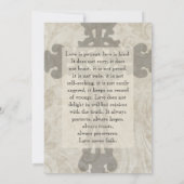 Keltische Kreuz-Schrift-Liebe-Hochzeitseinladung Einladung (Rückseite)