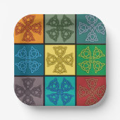 Keltische Kreuze Pappteller (Vorderseite)