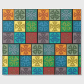 Keltische Kreuzpapier Geschenkpapier (Flach)