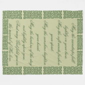 Keltische Kreuzsegnung Fleecedecke (Vorderseite (Horizontal))