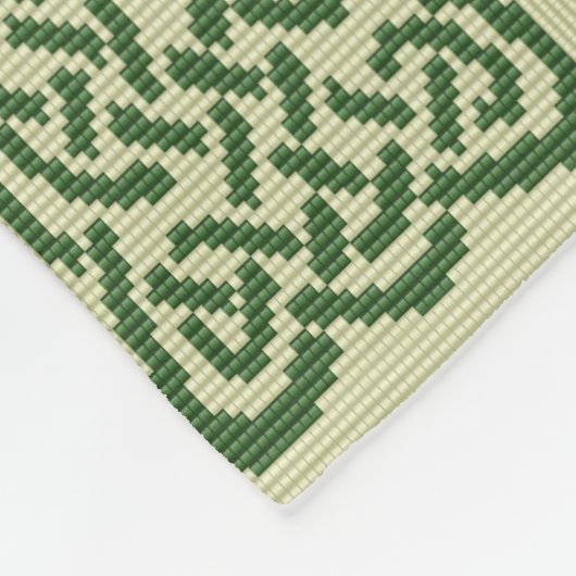 Keltische Kreuzsegnung Fleecedecke (Ecke)
