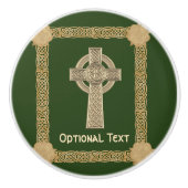 keltische Kreuzung Keramikknauf (Vorderseite)