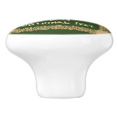 keltische Kreuzung Keramikknauf (Seitenansicht)