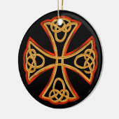keltische Kreuzverzierung Keramik Ornament (Links)