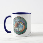 Keltische Kunst-Drache-Tasse Tasse (Links)