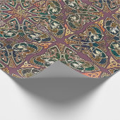 Keltische Kunst-Katzen-keltisches Geschenkpapier (Ecke)