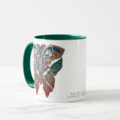 Keltische Kunst-Katzen-Tasse Tasse (Vorderseite Links)