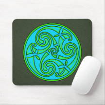 Keltische Kunst Spiral Design Mauspad
