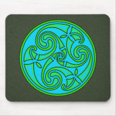 Keltische Kunst Spiral Design Mauspad (Vorne)