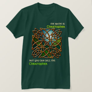 Keltische Kupferknoten (Personalisiert) T-Shirt