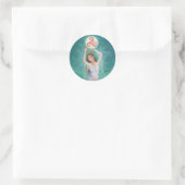 "keltische Lady des Sees" Runder Aufkleber (Tasche)