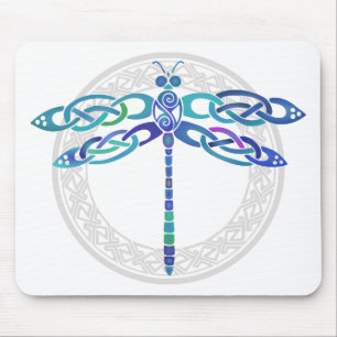 Keltische Libelle Mousepad