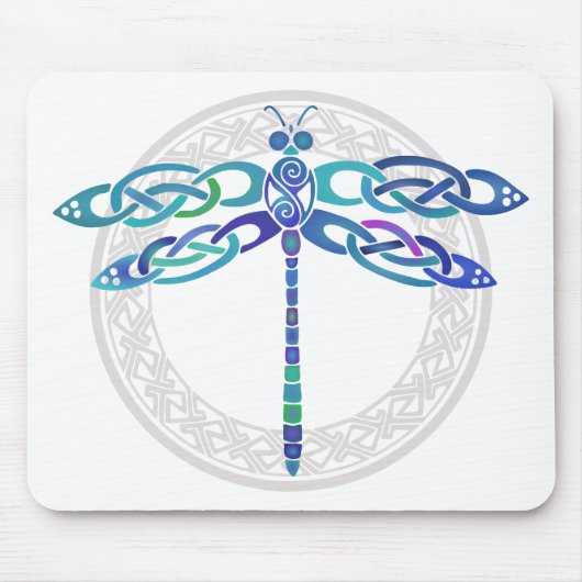 Keltische Libelle Mousepad (Vorne)