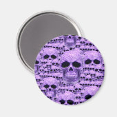 Keltische lila Schädeldecke Magnet (Vorderseite/Rückseite)