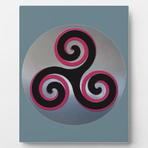 Keltische mächtige Glückssymbole Fotoplatte