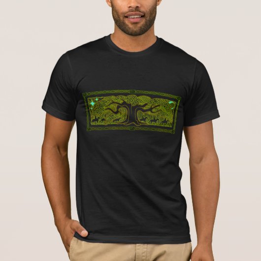 Keltische Magie - der große Baum T-Shirt (Vorderseite)