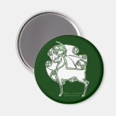 Keltische Magnete Herne Deer Design #3 Magnet (Vorderseite/Rückseite)