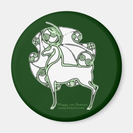 Keltische Magnete Herne Deer Design #3 Magnet (Vorne)