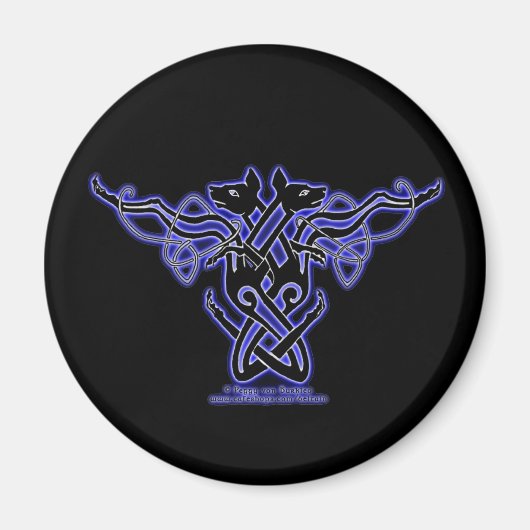 keltische Magnethundedesign #1 Magnet (Vorne)