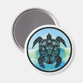 Keltische Meeresschildkröte Magnet (Vorderseite/Rückseite)