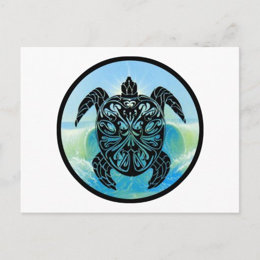 Keltische Meeresschildkröte Postkarte (Vorderseite)