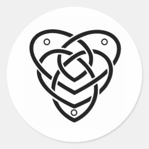 Keltische Mutterschaft Runder Aufkleber