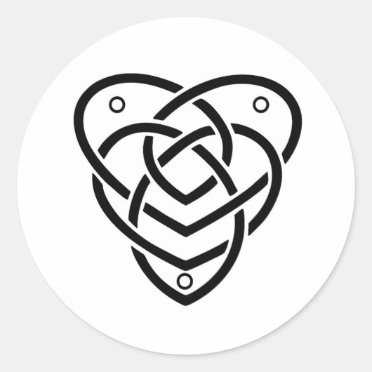 Keltische Mutterschaft Runder Aufkleber (Vorderseite)