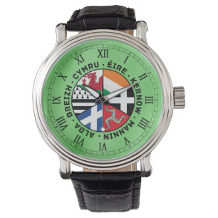 Keltische Nations-Flaggen Armbanduhr