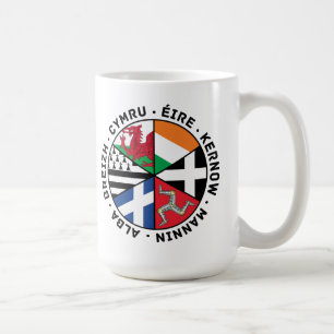 Keltische Nations-Flaggen Kaffeetasse