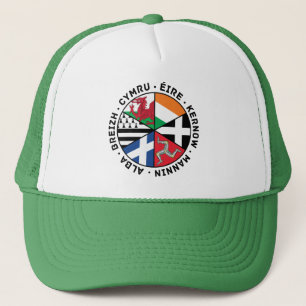 Keltische Nations-Flaggen Truckerkappe