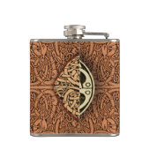 Keltische Pferdeflasche Flachmann (Rückseite)