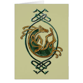 Keltische PferdeKnüpfarbeit - Stein