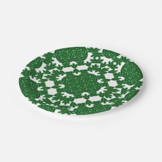 Keltische Pines 7" Papierplatte Pappteller (Schrägansicht)