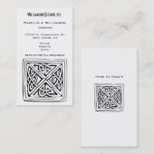 Keltische quadratischer visitenkarte (Vorne/Hinten)