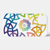 Keltische Regenbogen-Knüpfarbeit-Ringe Case-Mate iPhone Hülle (Rückseite (Horizontal))