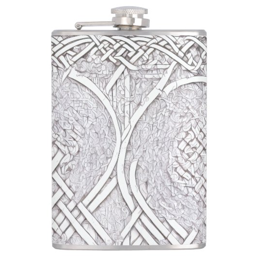 Keltische Rose A Flachmann (Vorderseite)