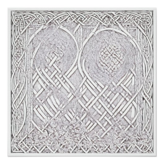 Keltische Rose A Poster (Vorderseite)