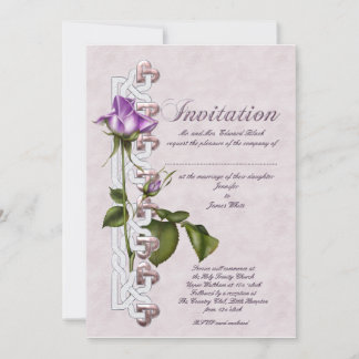 Keltische Rose Hochzeit Einladung