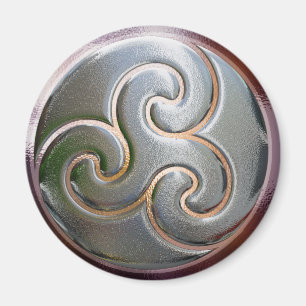 keltische Runde prägeartiges triskele Magnet